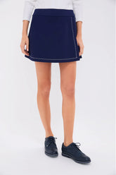 Navy 15 Inch Performance Jersey Halliet Golf Skirt